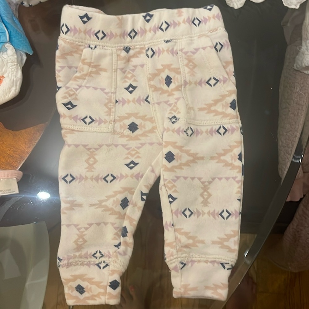 12 month old geometric pattern sweatpants